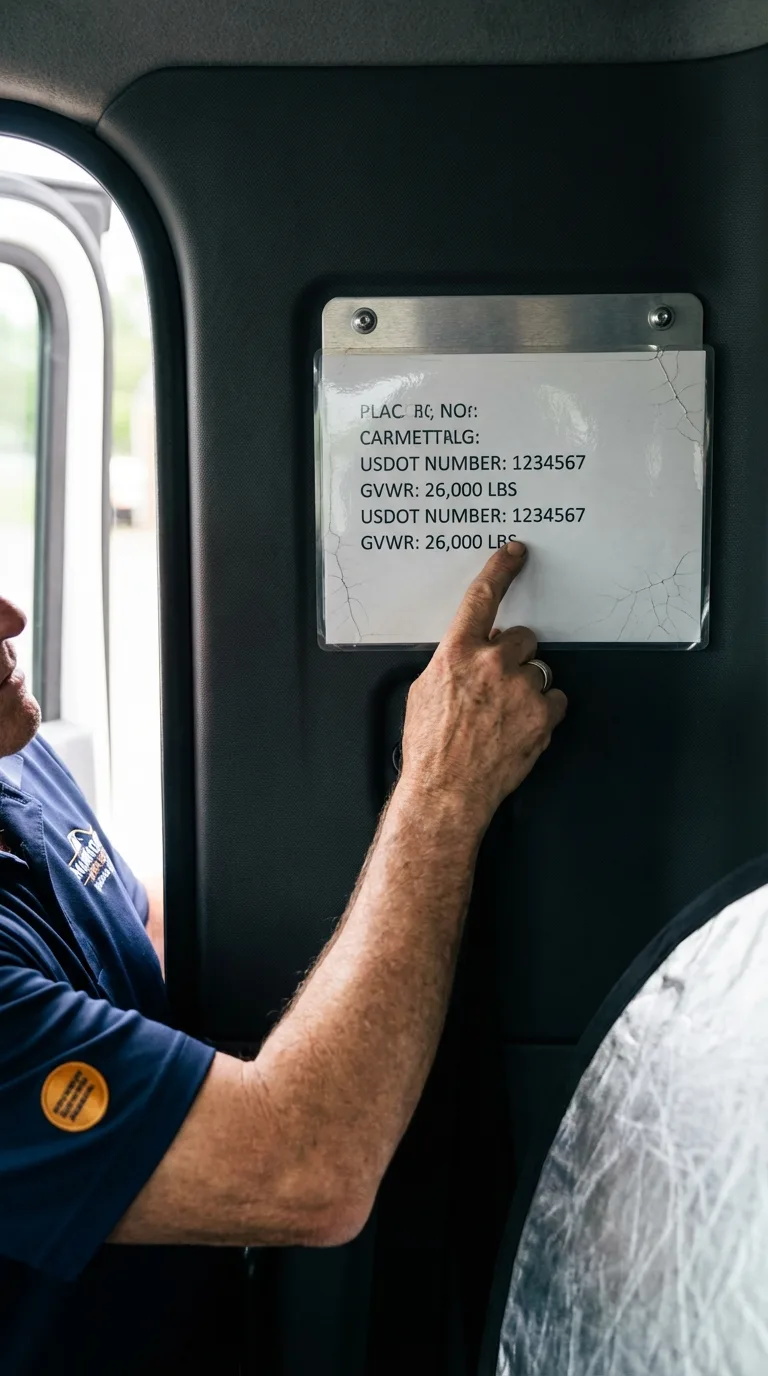 USDOT licensing placard verification in Horn Lake